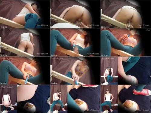 Slave swallows menstruation with shit starring MilanaSmelly Shit