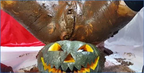Anna Coprofield's Trick or Treat: A Bloody Pusssy Full Of Scat POV