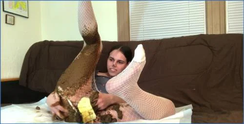 Emily Milk Shits and Eats on Camera in Wild Scat Ride - Shemale Scat