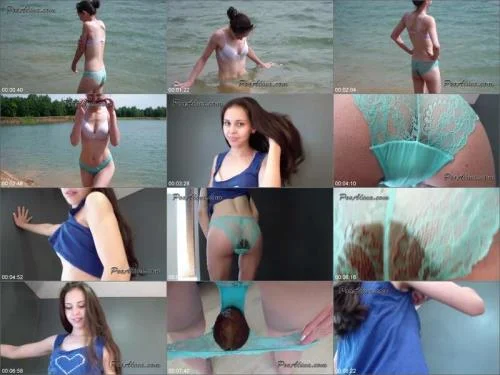 Alina is bathing in the lake and pooping starring PooAlina Shit Eating