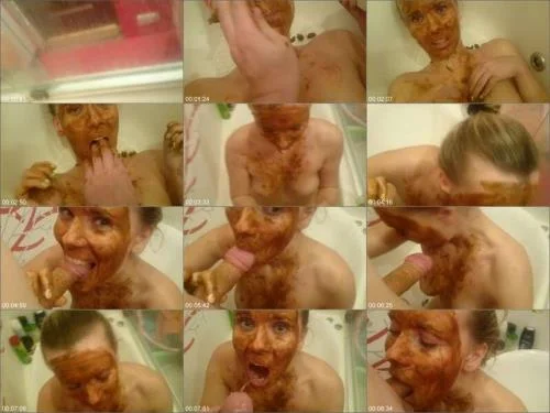 Scat Smear with Brown wife - Crazy Games With Shit 2