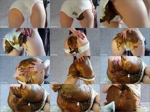 White Shorts And Smearing starring Anna Coprofield Solo Scat