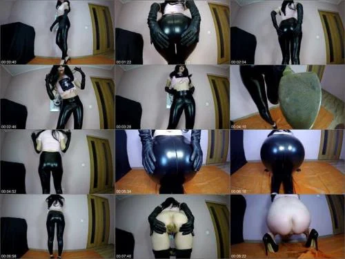 Diabolical Sigal - Diabolic Sigal - Poo in black tight Femdom Scat