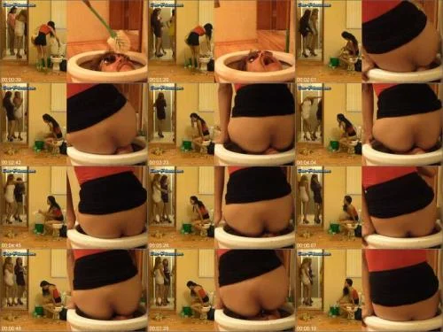Mercedes - Human Toilet Bowl locked Part 7 Chrystal Femdom Scat