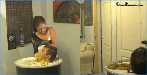 Bizarre Scat Princess Slaps Faces and Eats Real Shit - Dirty Anal