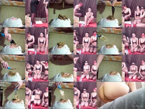 Comfortable live toilet for 3 princesses starring Milana Smelly Shit