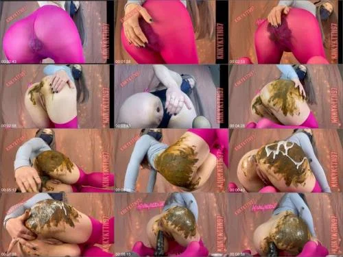 Pooping my Tights starring KnkyKttn97 Anal Scat