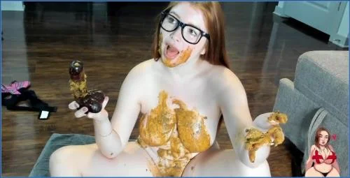GingerCris - Sassy Student Skips School for Wild Dildo Scat Smearing