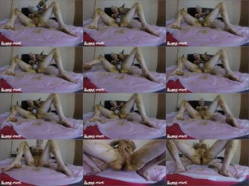 Shit Covered Orgasm With My Magic Wand starring Messy Chick Enema Scat