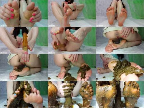 Anna Coprofield - My Feet Receive A Portion Of Shit - Part 1 Solo Scat