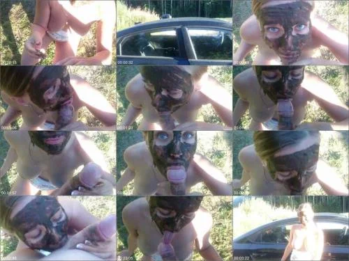 Scat Smear with Brown Wife - Public Madness Part 2
