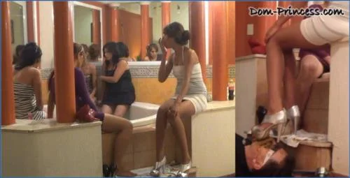 Latina Domme Commands Dirty Peeing and Shit Smearing in Jacuzzi