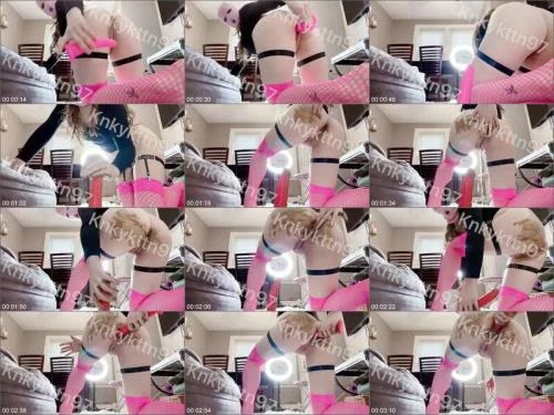 Toilet POV smearing starring KnkyKttn97 Anal Scat
