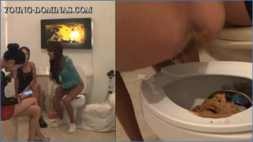 Yamileth's Mexican Scat Vomit and Puke Domination - Hidden Toilet