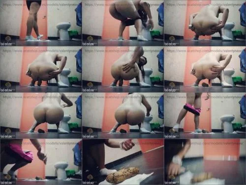 Valeria Gz Piss Scat - Valentynexx - Poo in Public Bathroom