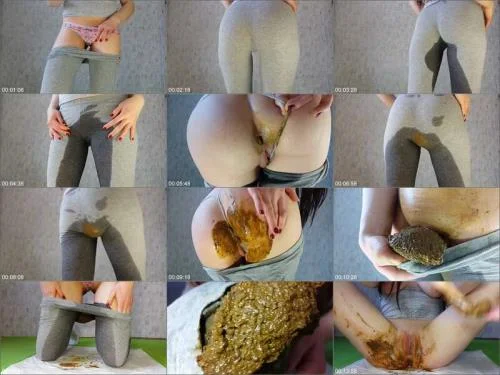 Anna Coprofield - Leggings, Thongs And Filled Pussy - Part 1 Solo Scat