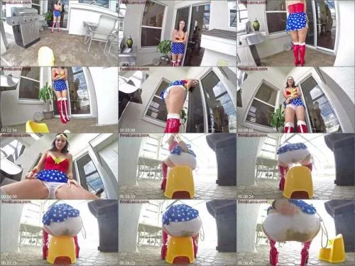 Wonder Women Messy Panty Poop - Jessica Valentino Scat Smear