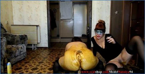 ModelNatalya94 Engages in Filthy Lesbian Defecation with Olga