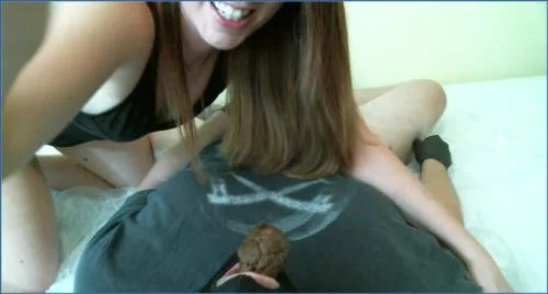HotScatWife's Filthy Scat Domination: Shitting and Pissing in His Mouth