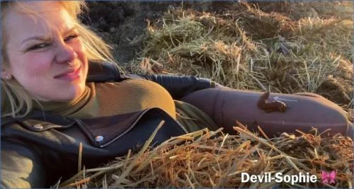 Devil Sophie Gets Dirty in I Was Pissed on the Manure Hill