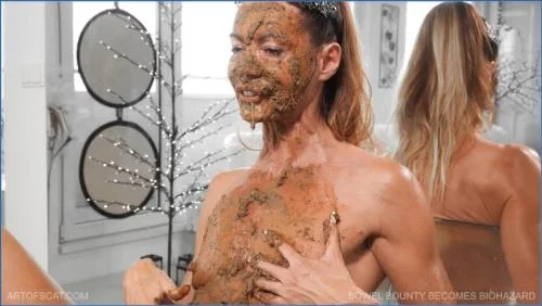 Scat Pervert Girls in Real Vomit and Poop Action- BOWEL BOUNTY BECOMES BIOHAZARD