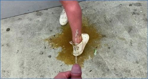 Devil Sophie pushes it hard in a filthy German copro and pissing video on the parking garage deck