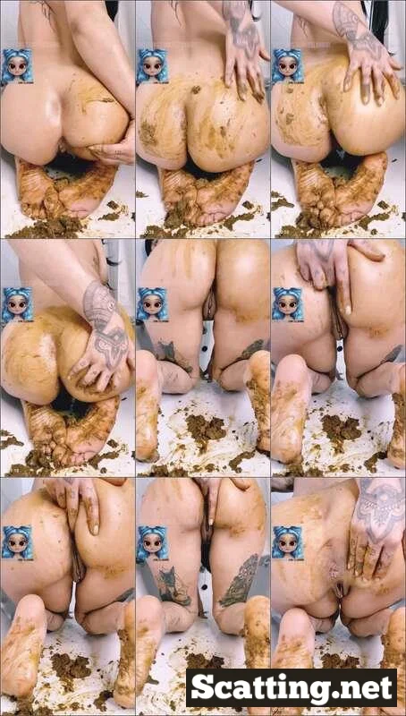 Inked Bambi Anal Scat - Smearing Over My Ass & Feet