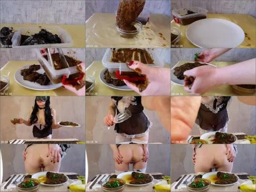 Anna Coprofield - Anna’s Private Dinner - Real Solo Scat