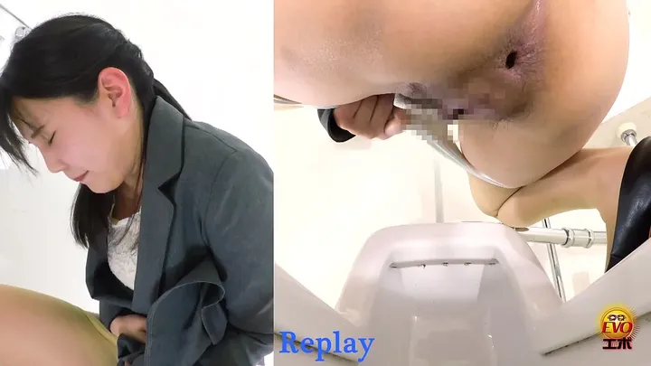 Shy Japanese Office Lady Unwittingly Captured in Private Scat Romp
